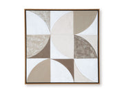 Harelman - Wall Art - Tan / Taupe / White