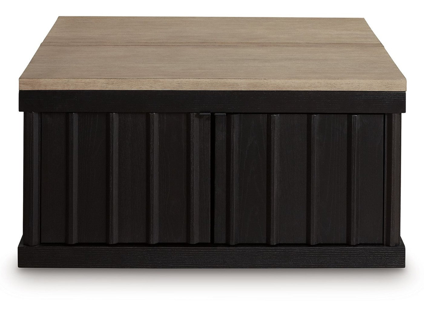 Rylandyn - Lift Top Cocktail Table - Black / Light Brown