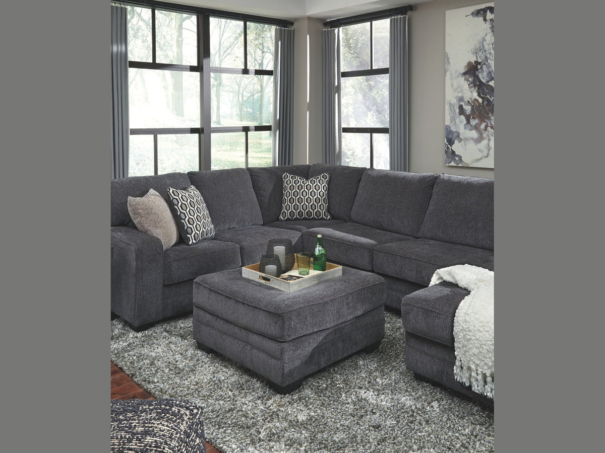 Tracling - Oversized Accent Ottoman - Slate