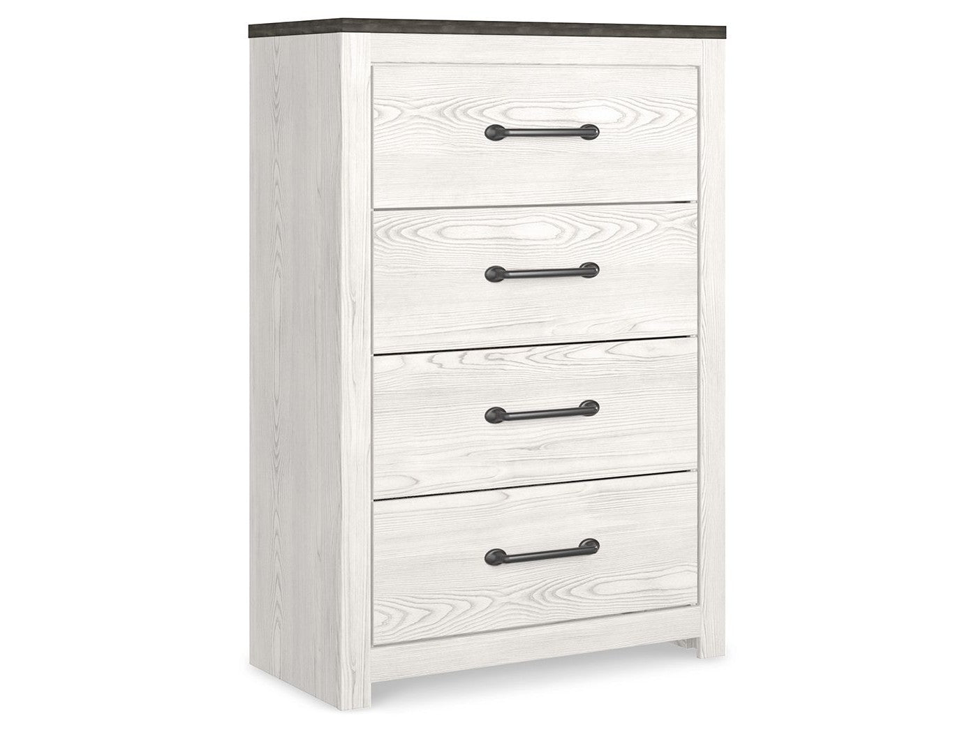 Gerridan - Four Drawer Chest - White / Gray