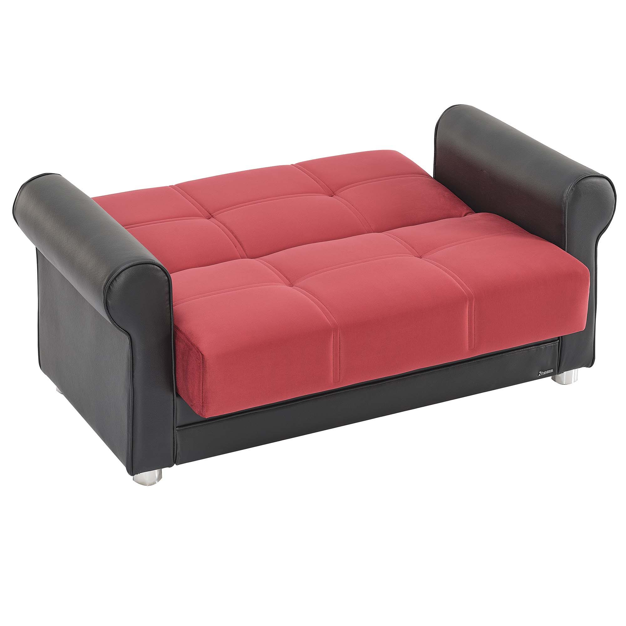Ottomanson Avalon - Upholstered Convertible Loveseat With Storage