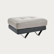 Cecile Leather Ottoman | Creative Furniture