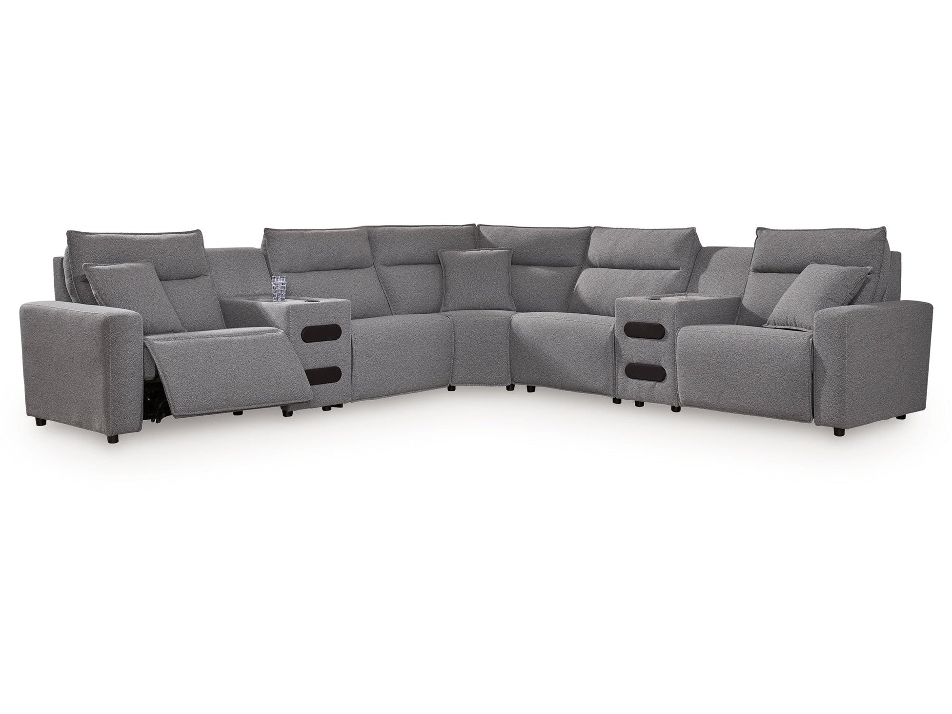 Modmax II - Reclining Sectional - Salt And Pepper