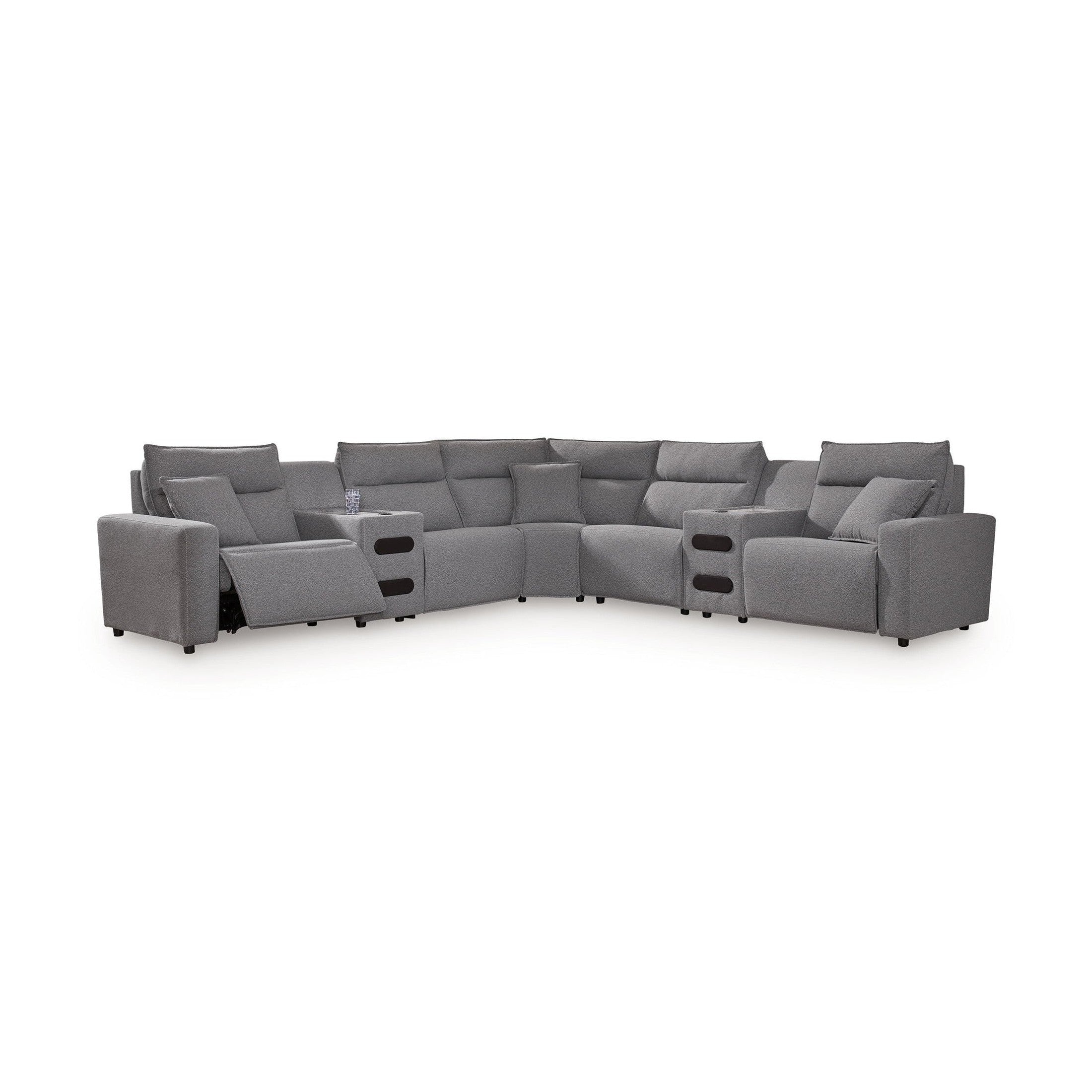 Modmax II - Reclining Sectional - Salt And Pepper