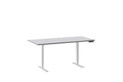 Centro 6452-2 lift desk in satin white finish