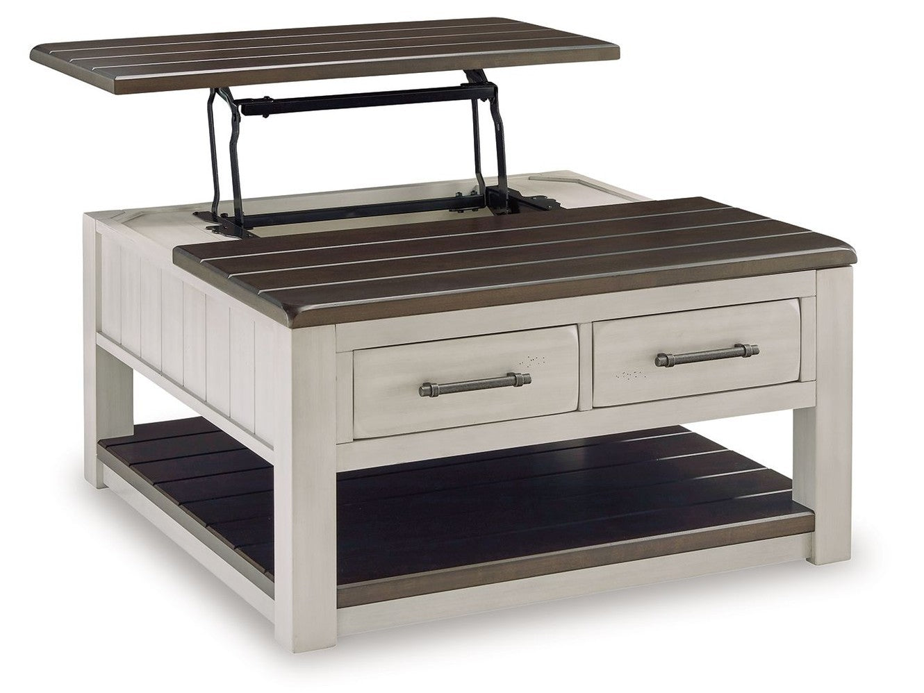 Darborn - Lift Top Cocktail Table - Gray / Brown
