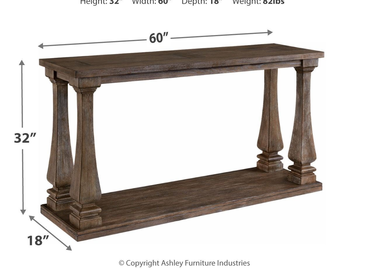 Johnelle - Sofa Table - Gray