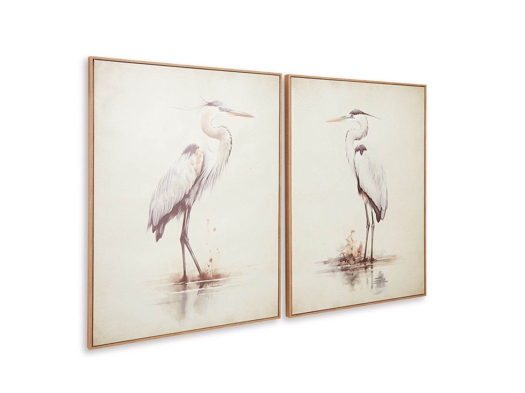Aubinell - Wall Art Set (Set of 2) - Beige