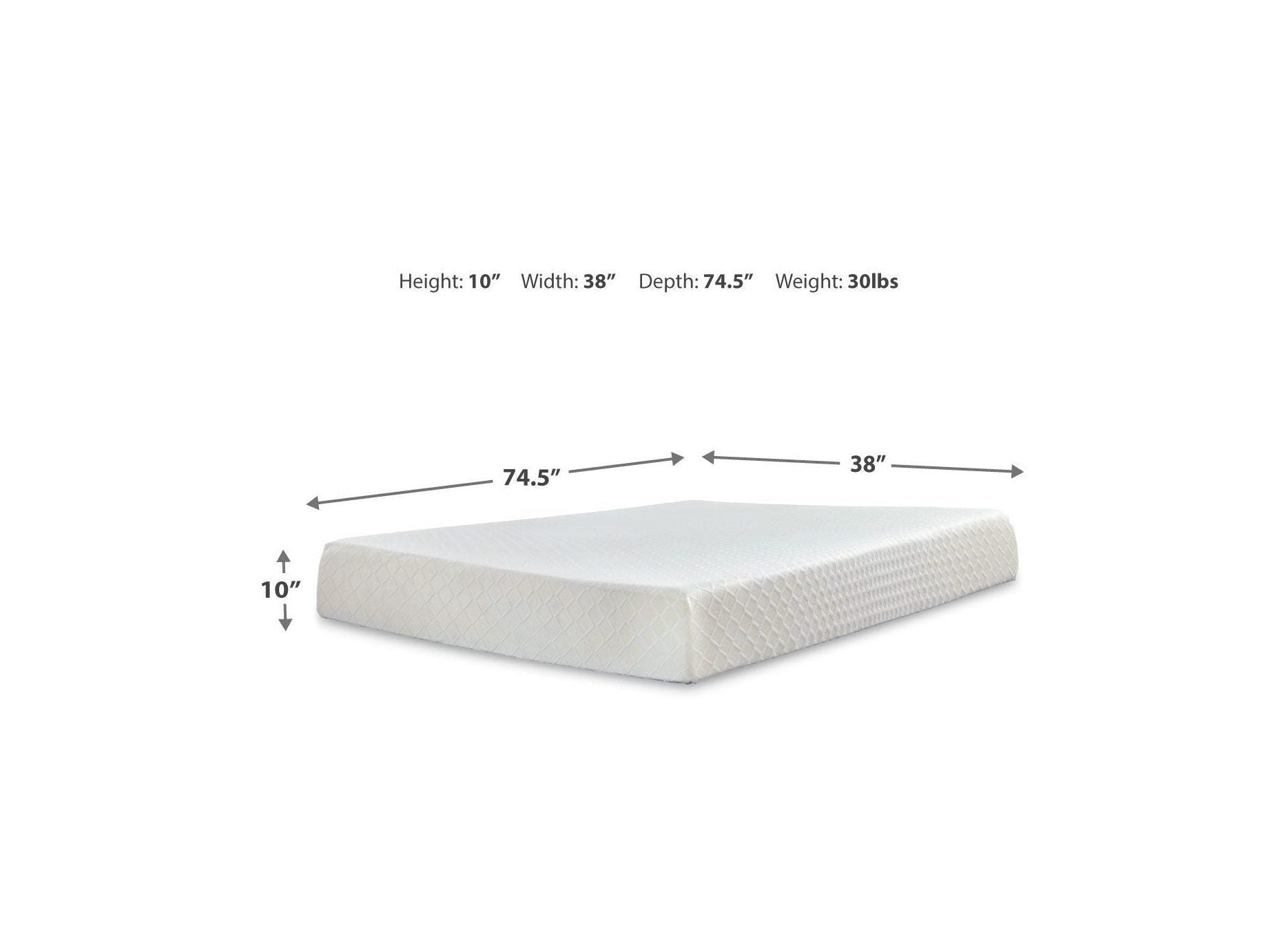 10 Inch Chime Memory Foam - Firm Memory Foam Mattress