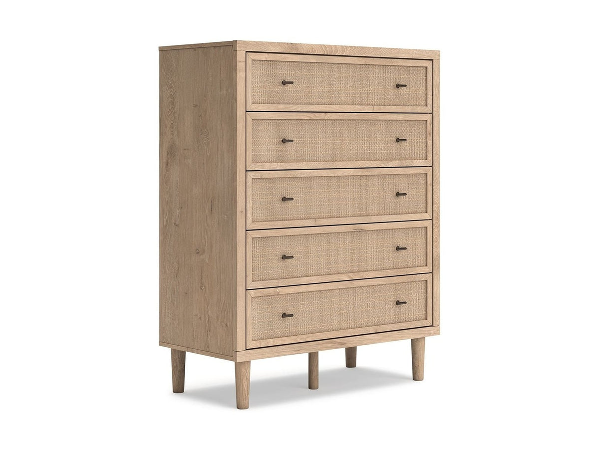 Cielden - Five Drawer Wide Chest - Two-Tone