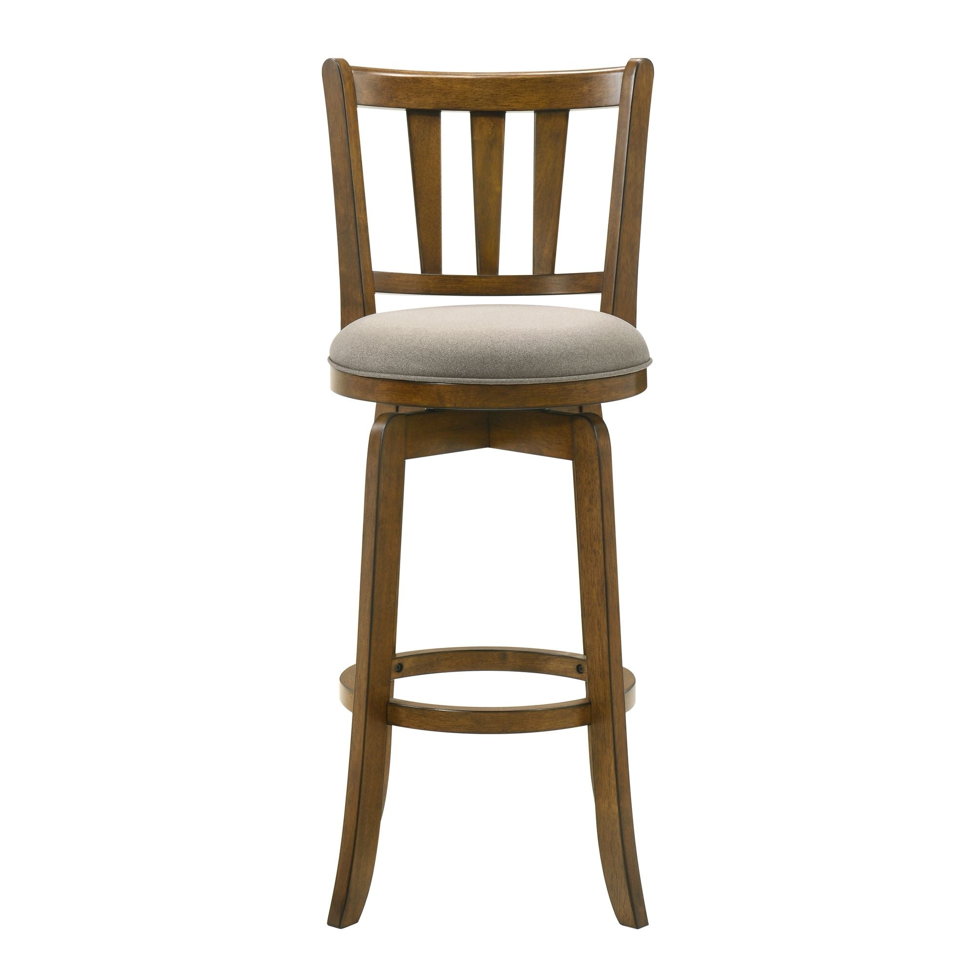 Wren - Modern Farmhouse Swivel Wood Bar Height Kitchen Bar Stool