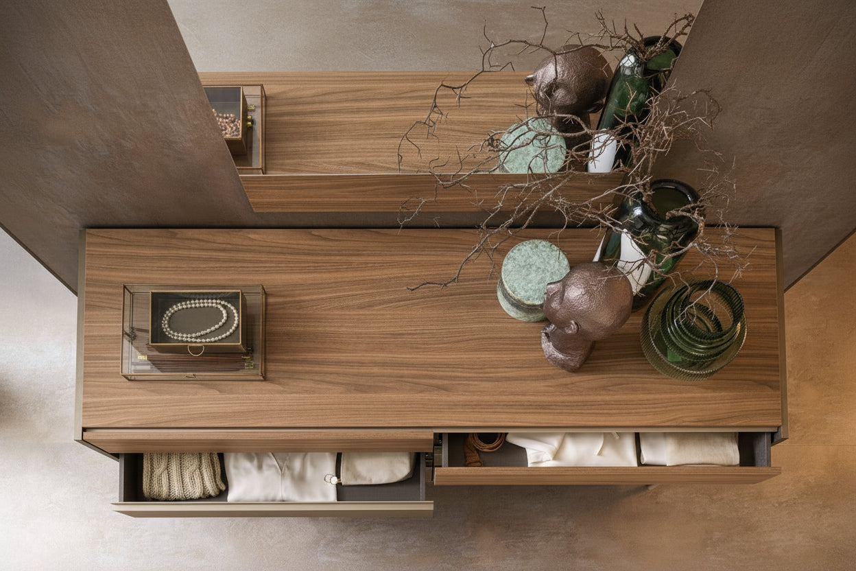 City Life Modern Bedroom Set with Wooden Headboard