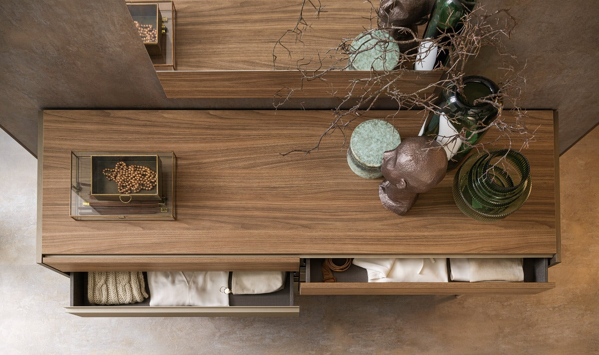 City Life Modern Bedroom Set with Fabric Upholstered Headboard