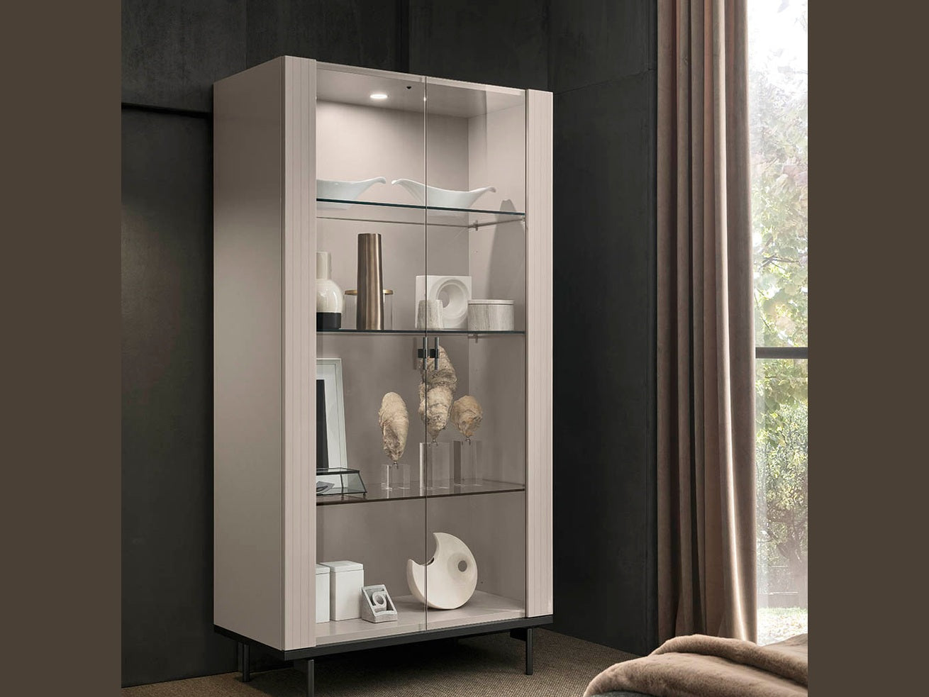 Claire Modern 2-Door Curio