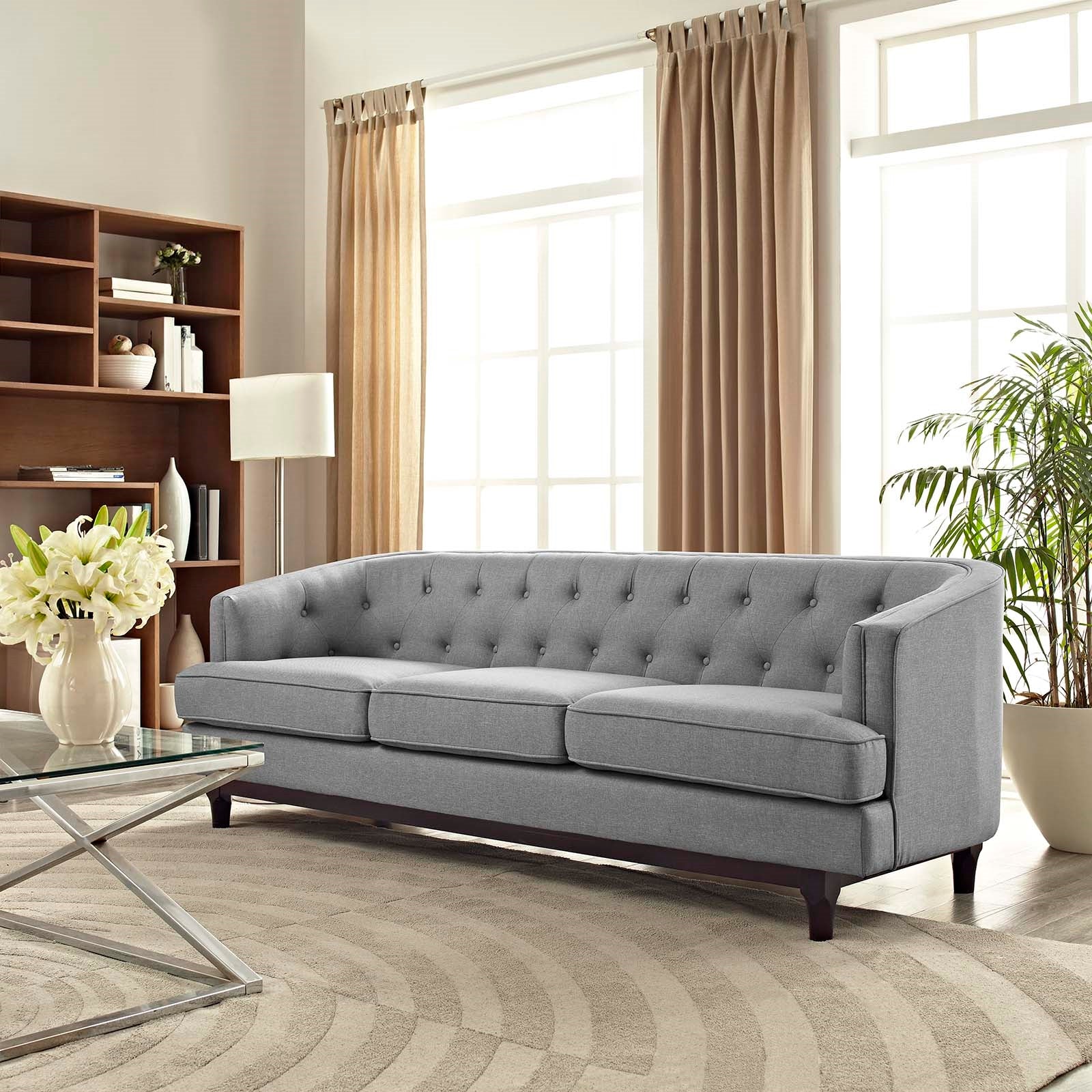 Modway Coast Upholstered Fabric Sofa