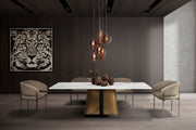 Compass 7856 dining table by Stone International