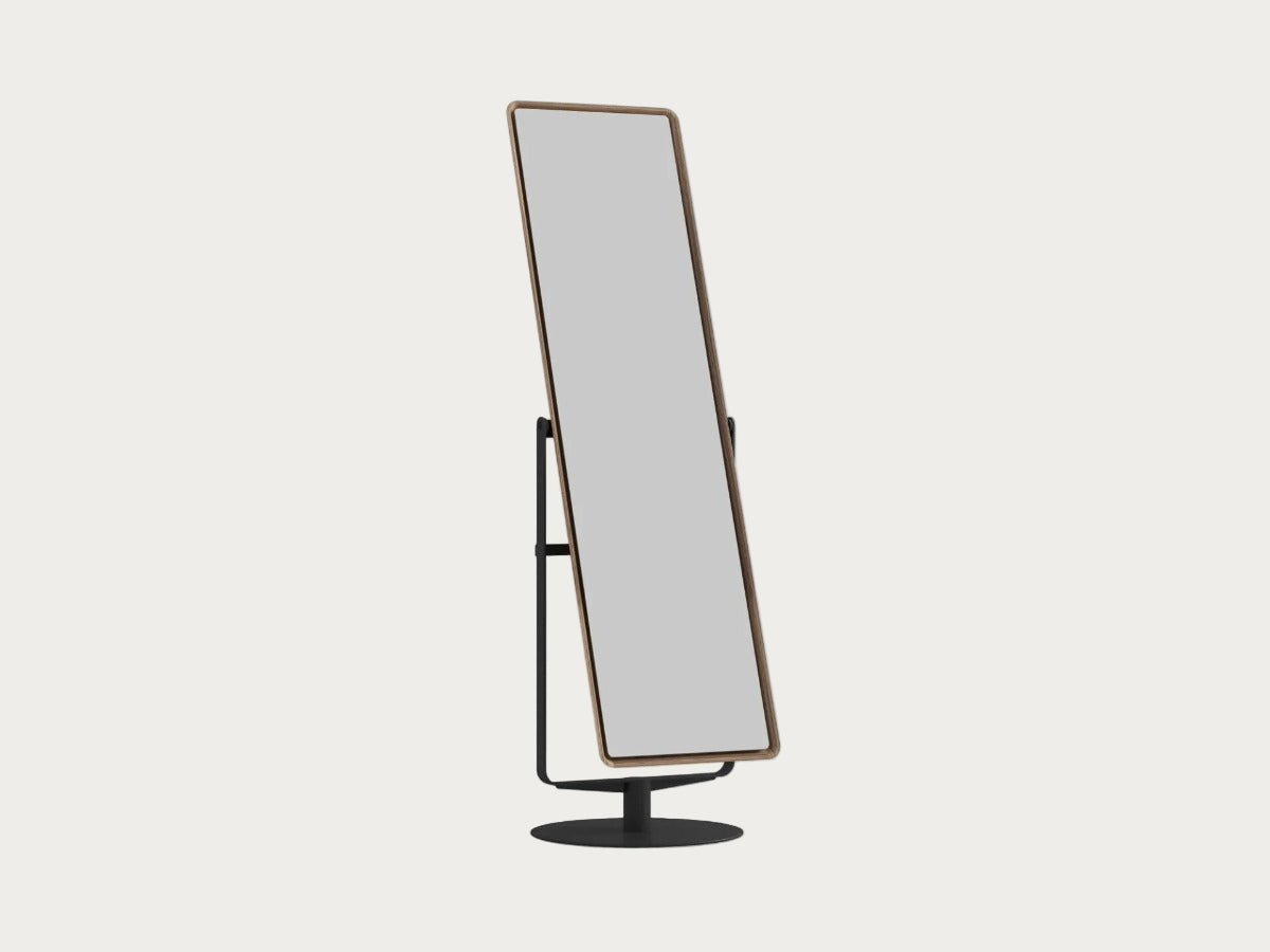 Full-length mirror on a white background