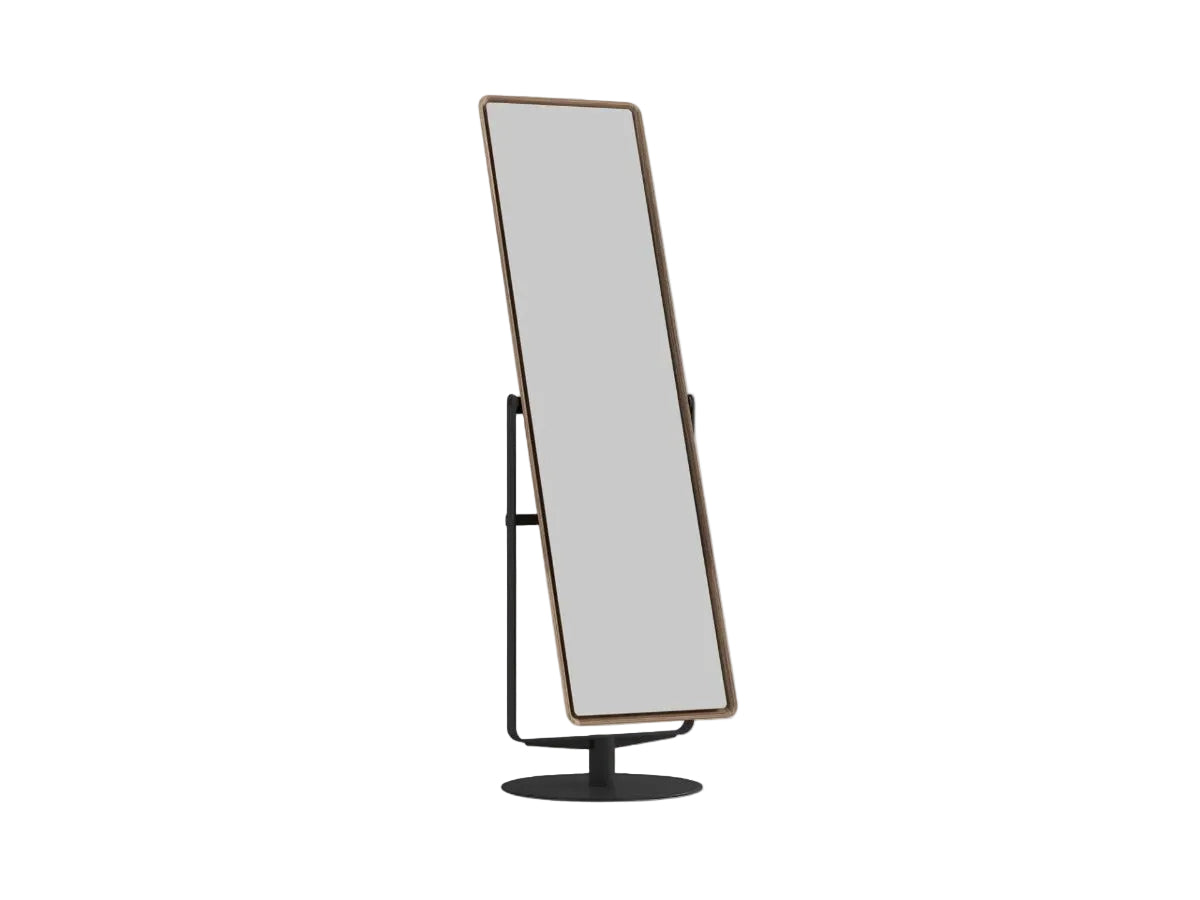Full-length mirror on a white background