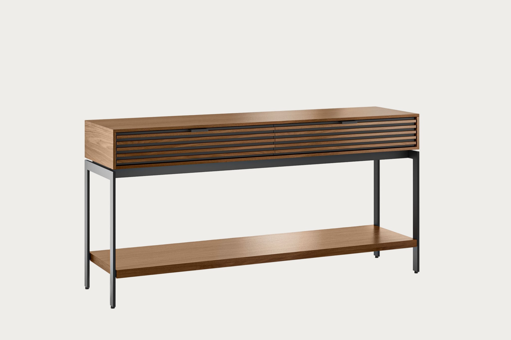 Cora 1173 Console Table in Natural Walnut finish