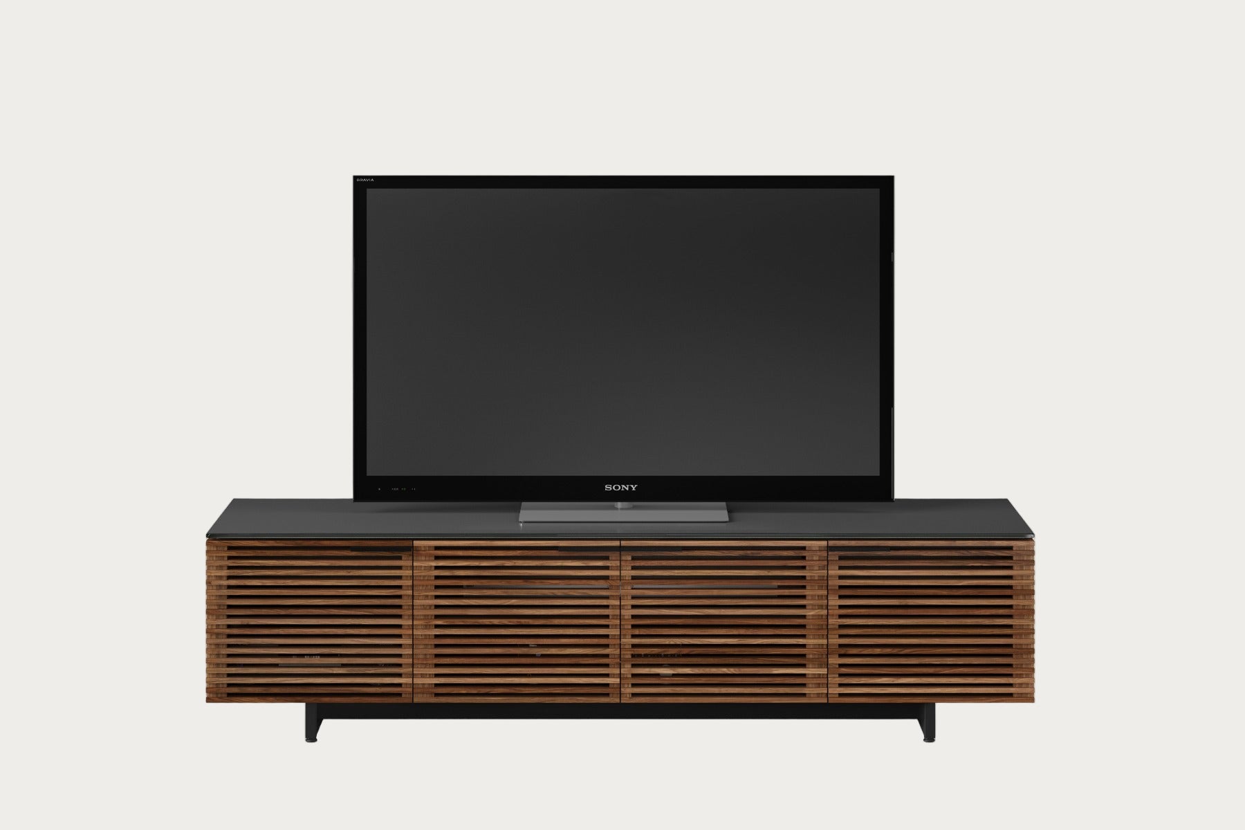 BDI Corridor 8173 Media Cabinet, Charcoal Stained Ash