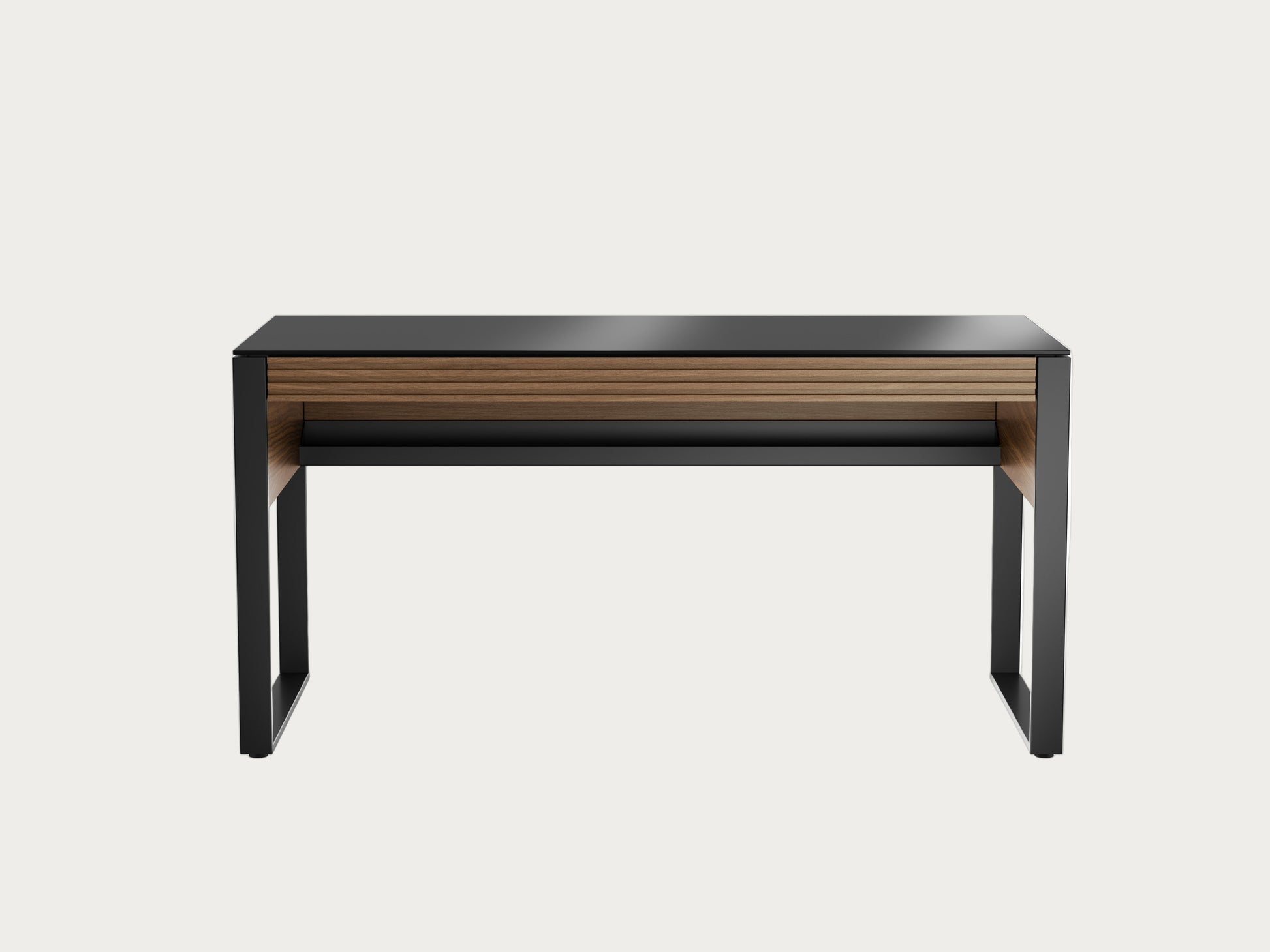 Corridor 6501 desk in natural walnut finish