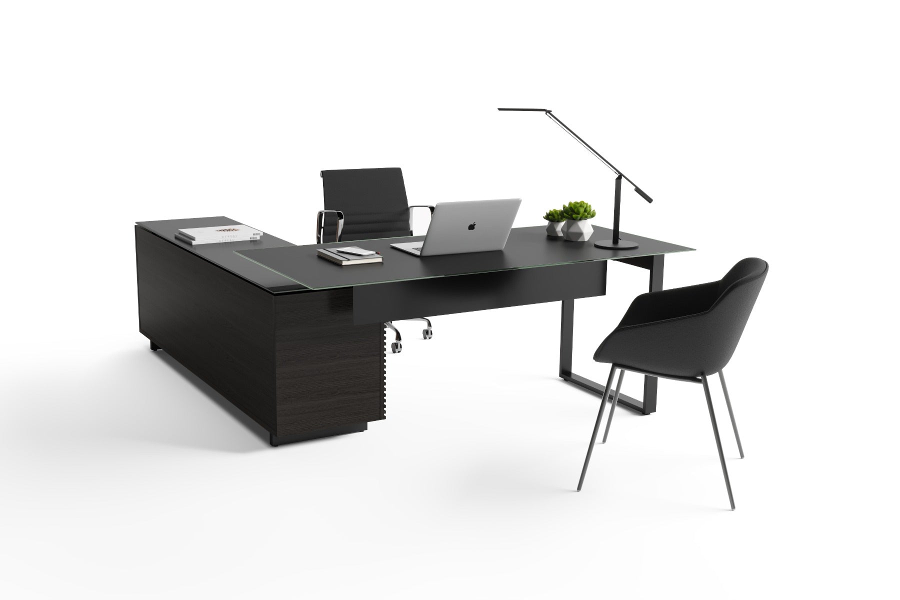 BDI Corridor 6531 Modern L-Shaped Executive Desk
