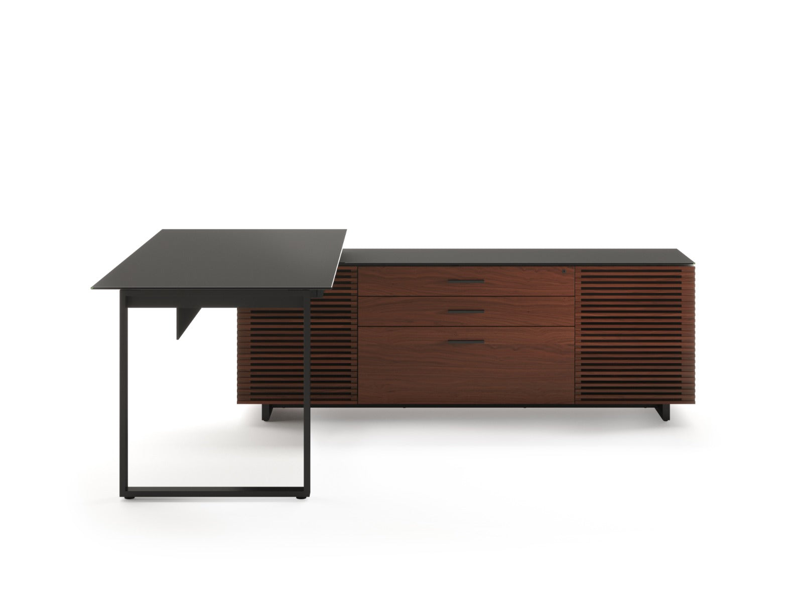 BDI Corridor 6531 Modern L-Shaped Executive Desk