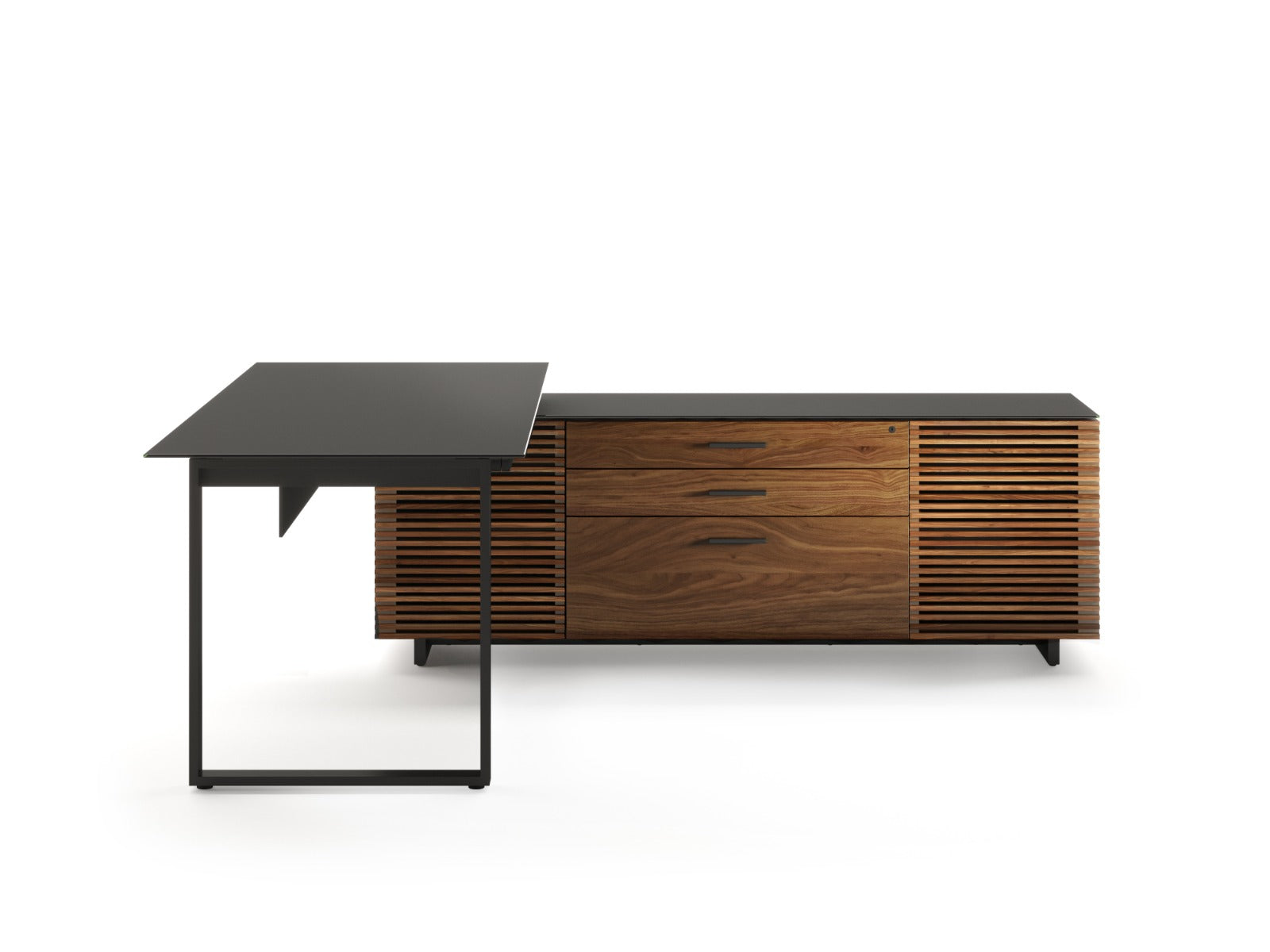 BDI Corridor 6531 Modern L-Shaped Executive Desk