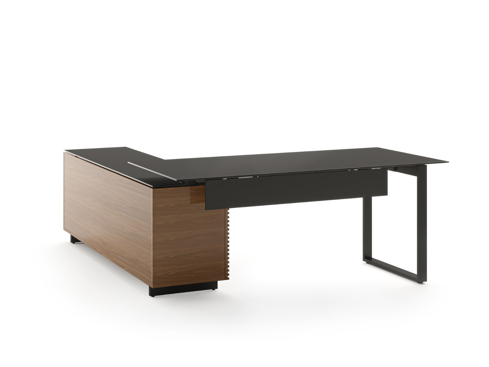 BDI Corridor 6531 Modern L-Shaped Executive Desk