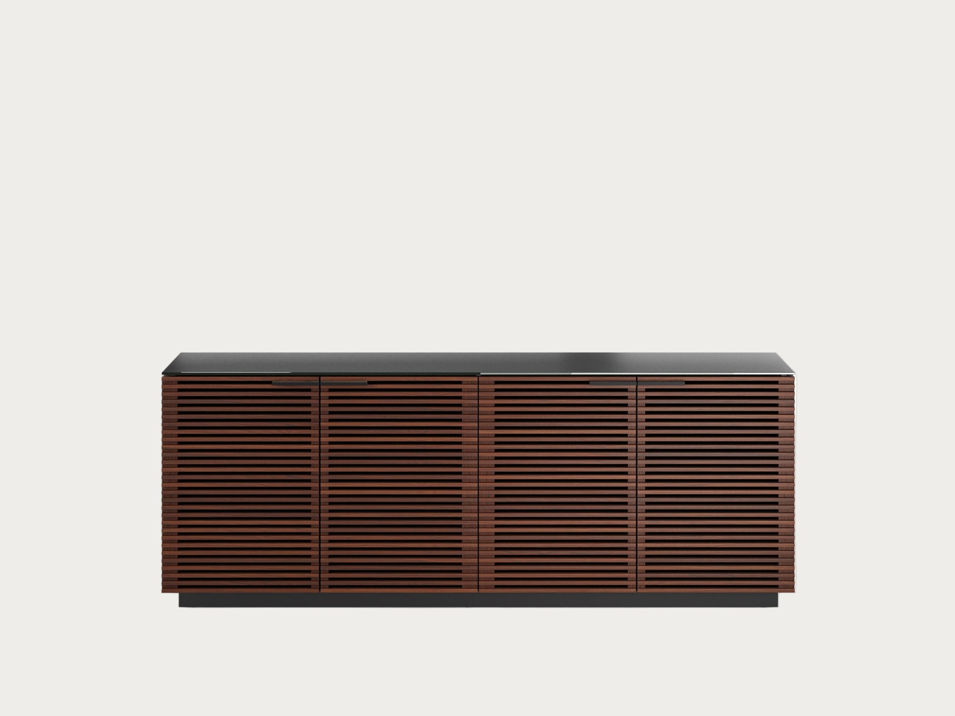 Corridor 819 storage credenza in chocolate stained oak finish