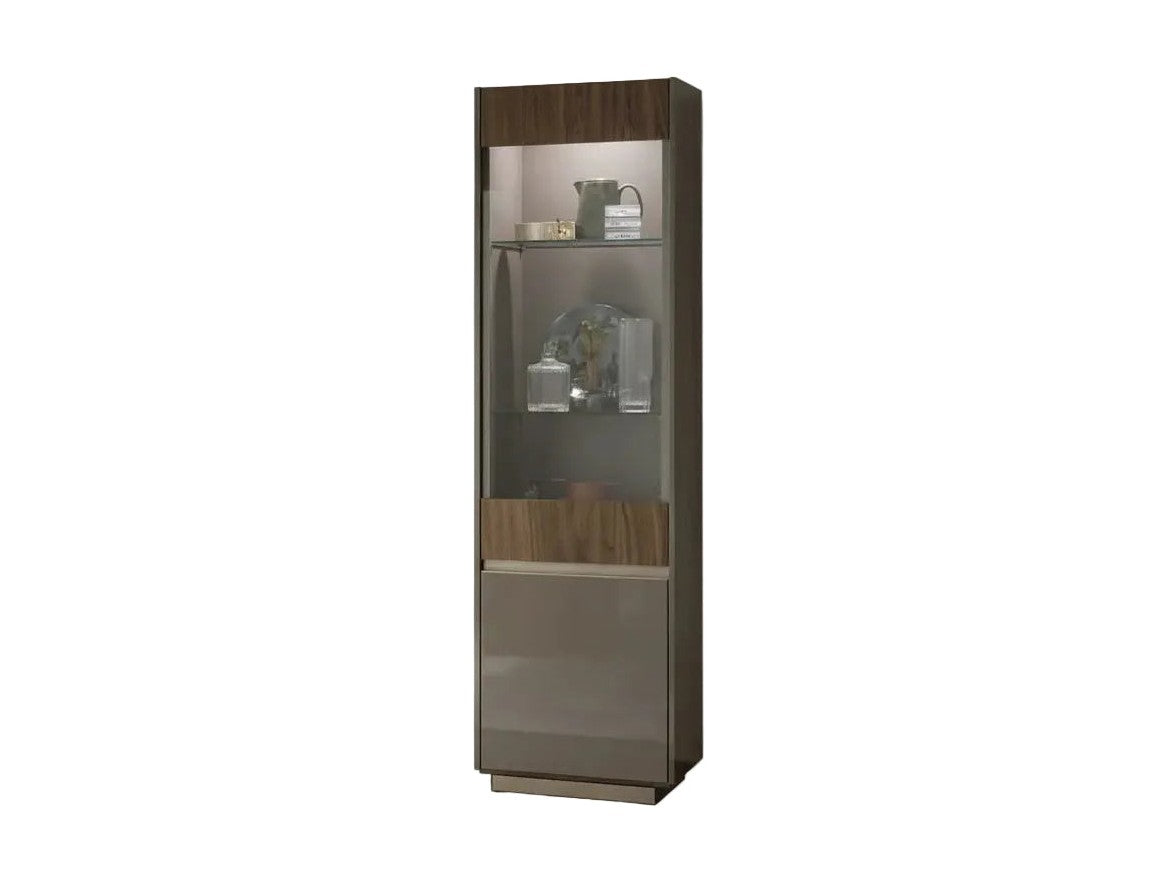 Corso Como Curio cabinet with wooden base on a white background