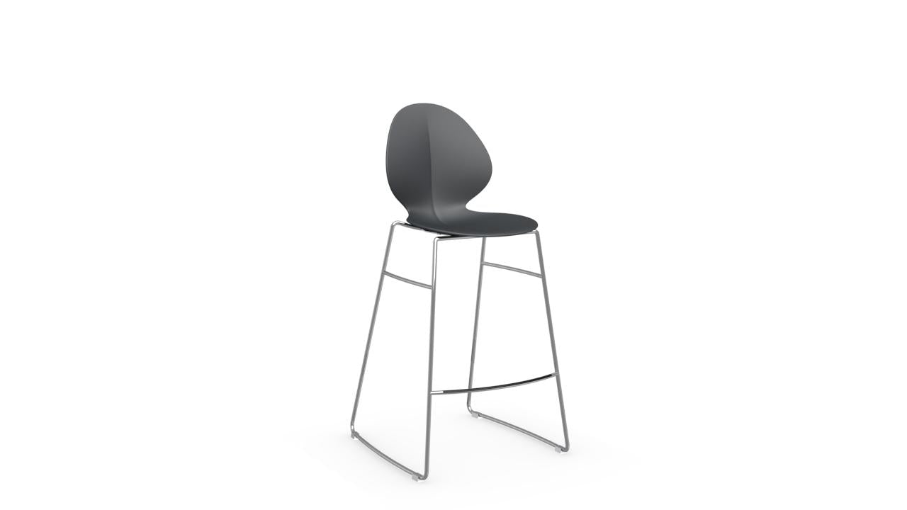 Calligaris Basil Stool With Metal Base