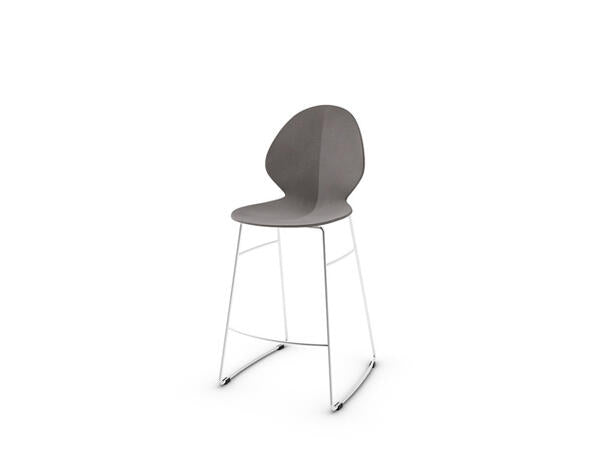 Calligaris Basil CS-1354 Stool With Metal Base | Quick Ship
