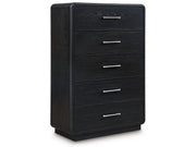Rowanbeck - Five Drawer Chest - Black