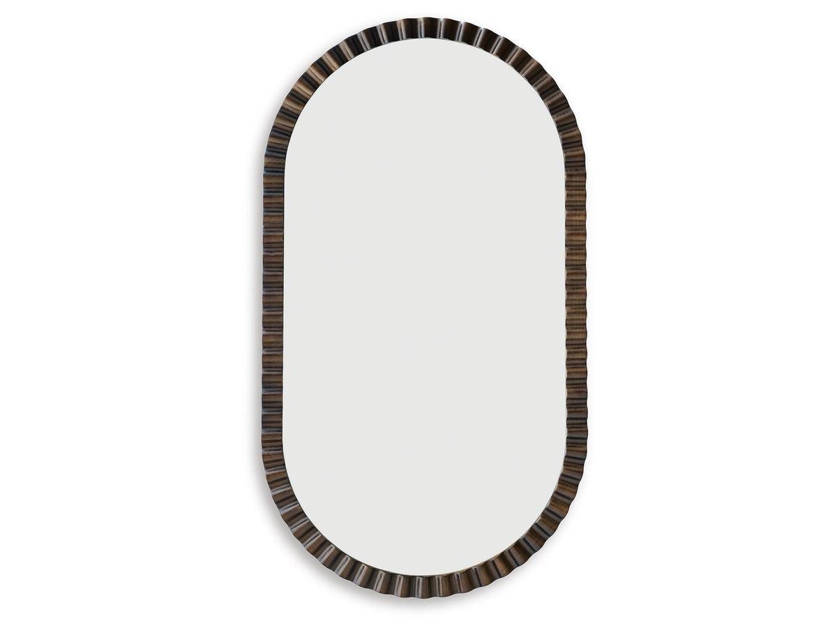 Clorington - Accent Mirror - Dark Brown