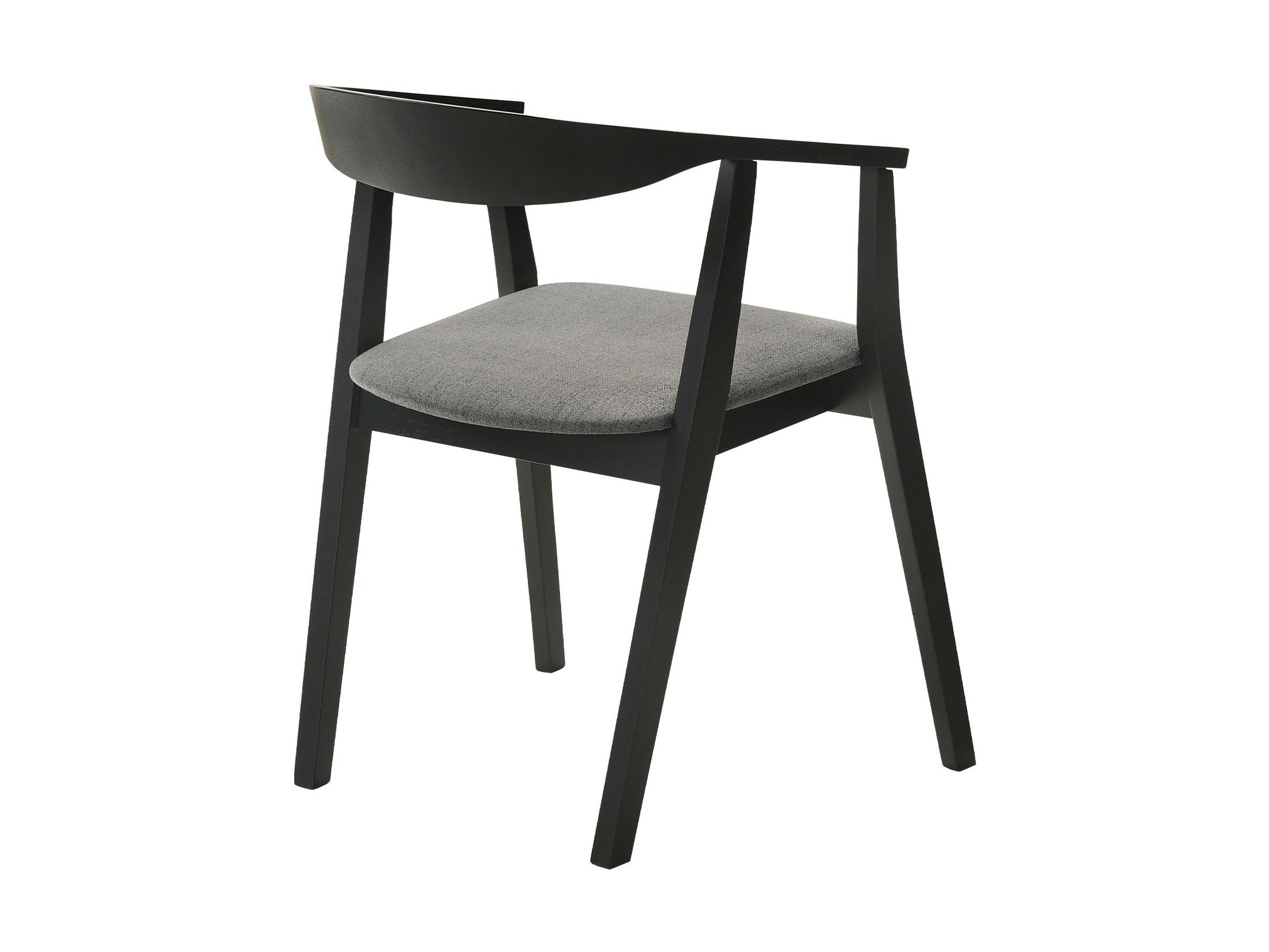 Santana - Wood Dining Chair With Black Frame