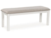 Robbinsdale - Large Upholstered Dining Room Bench - Antique White