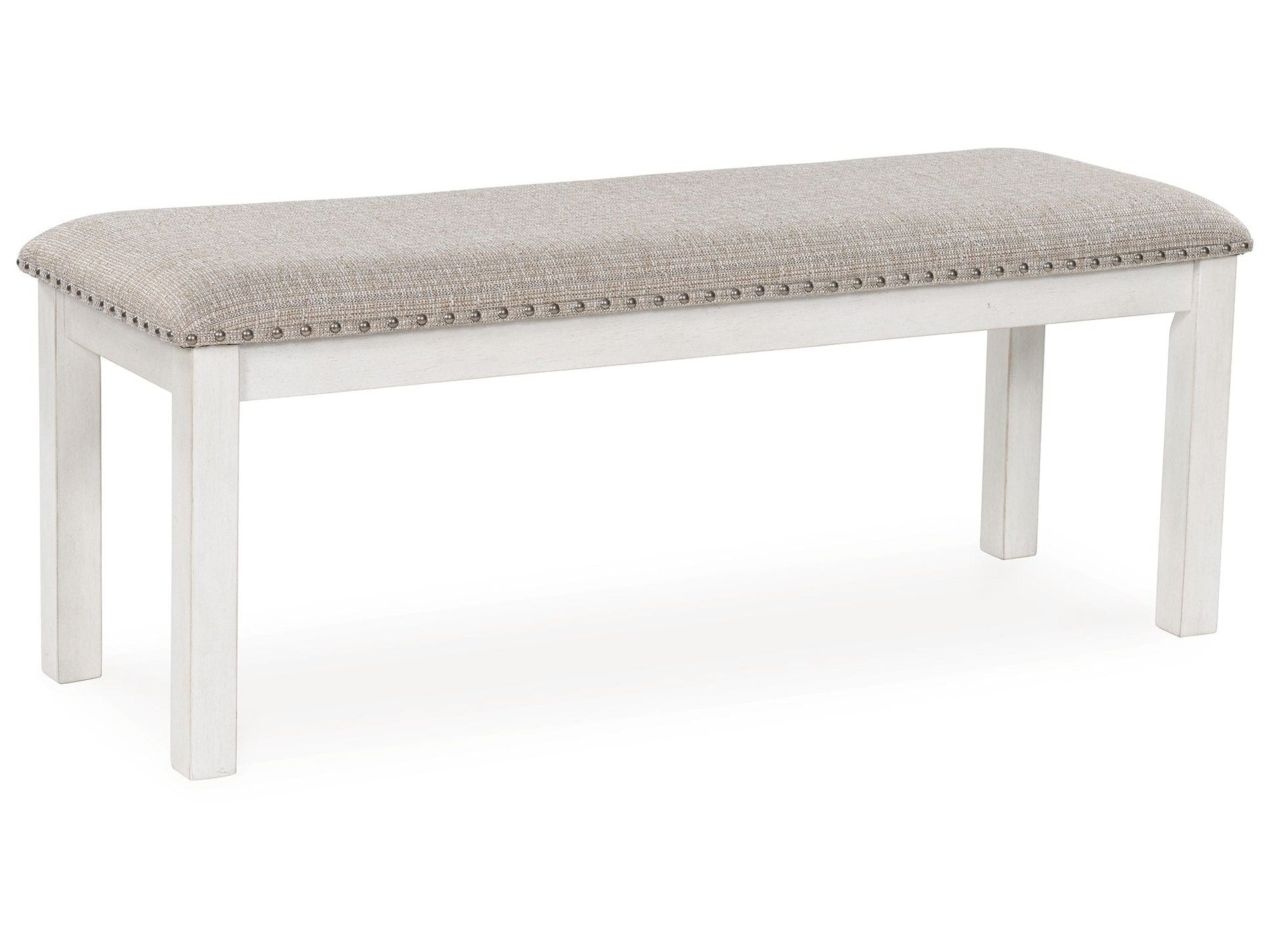 Robbinsdale - Large Upholstered Dining Room Bench - Antique White