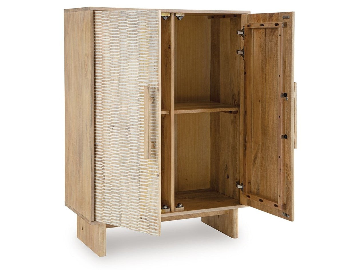 Dallinbury - Accent Cabinet - Natural / White Wash