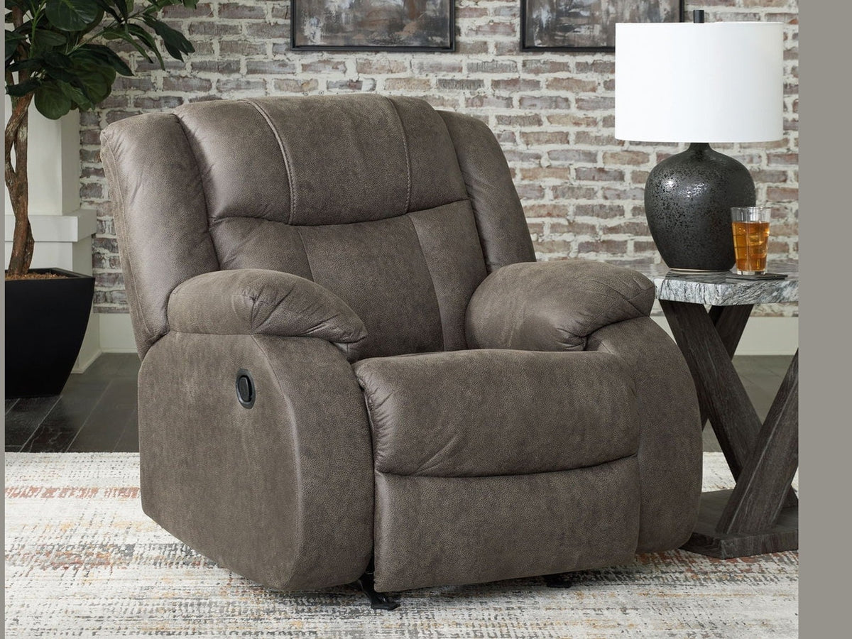 First Base - Rocker Recliner - Gunmetal
