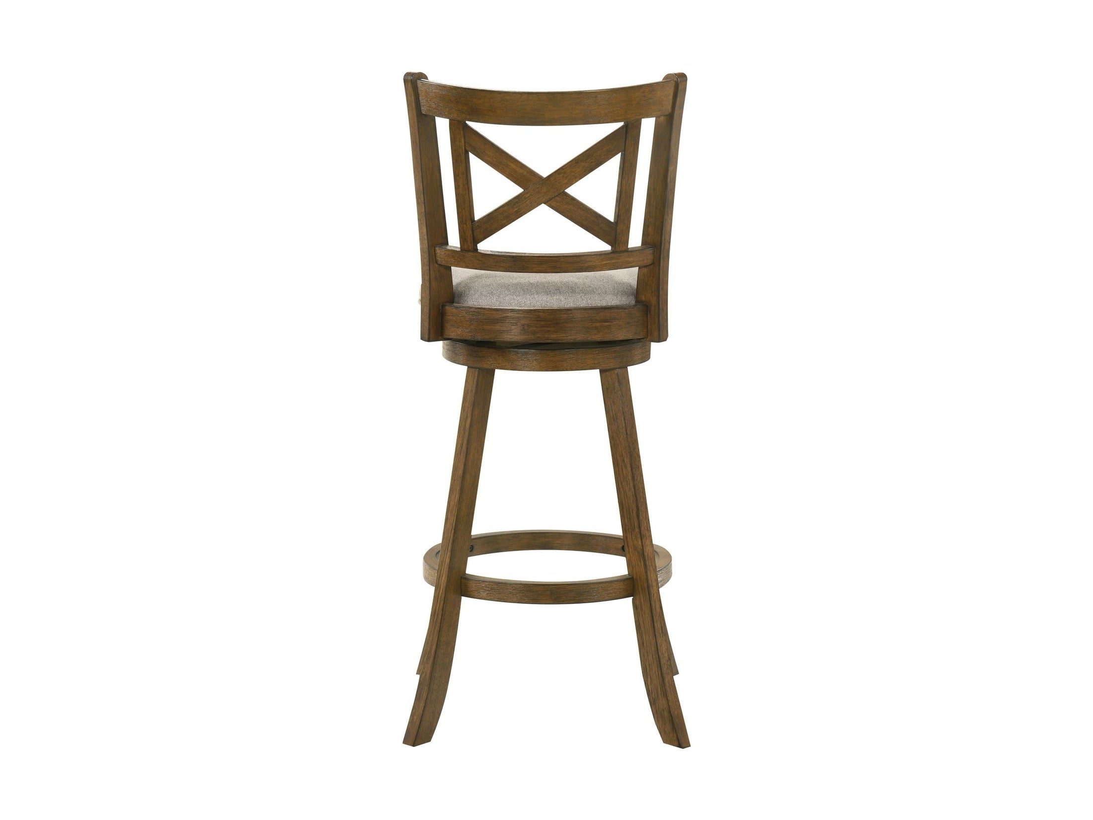 Kodi - Modern Farmhouse Swivel Wood Bar Height Kitchen Bar Stool