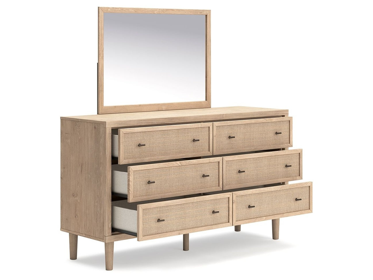 Cielden - Dresser And Mirror - Two-Tone