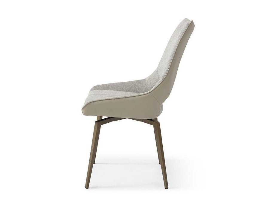 1239 - Swivel Chair - Beige / Champagne
