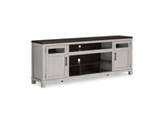 Darborn - XL TV Stand W/Fireplace Option - Gray / Brown
