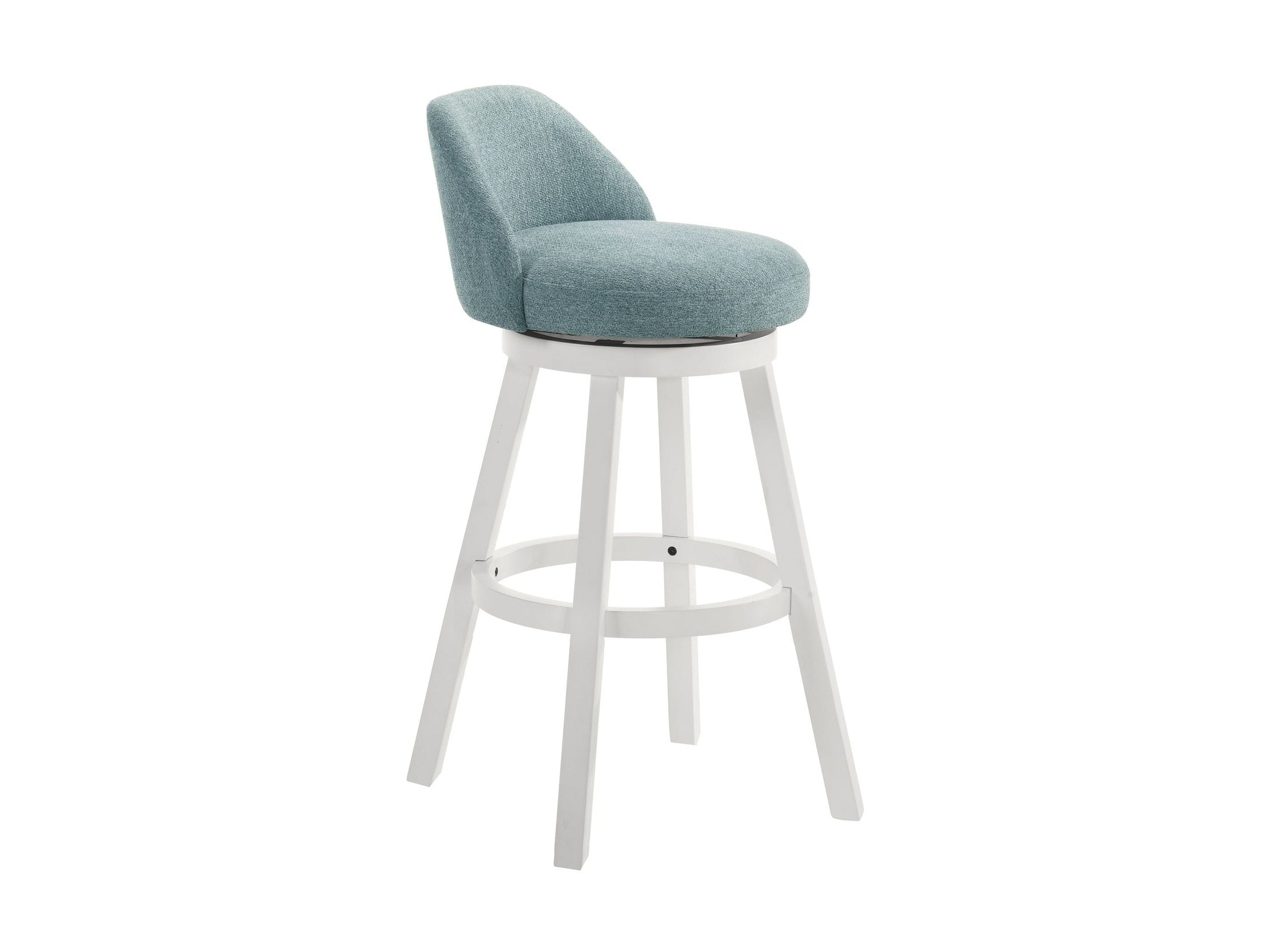Erika - Modern Transitional Swivel Wood Bar Height Kitchen Bar Stool
