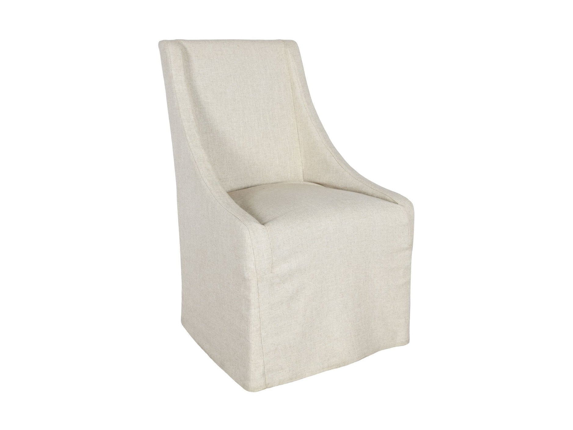 Warwick - Upholstered Rolling Dining Chair