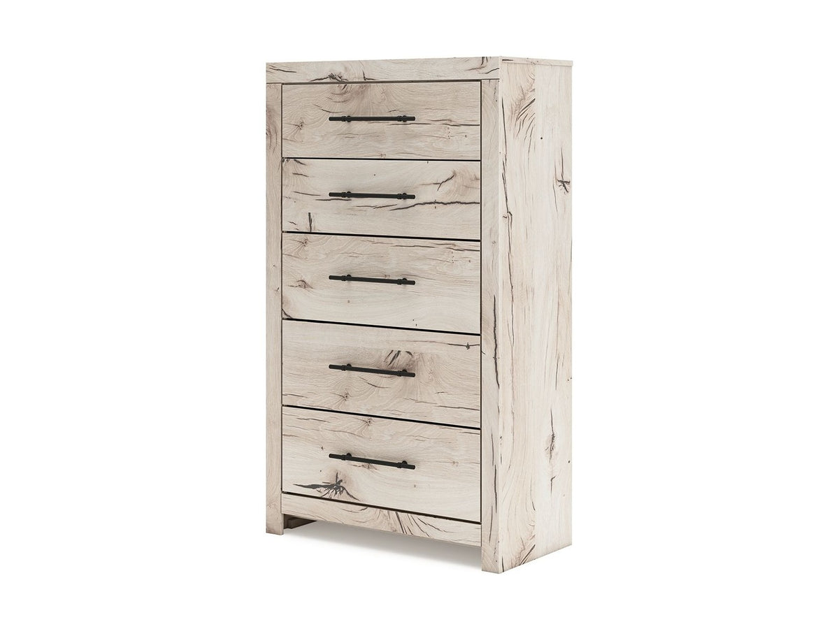 Lawroy - Five Drawer Chest - Light Natural