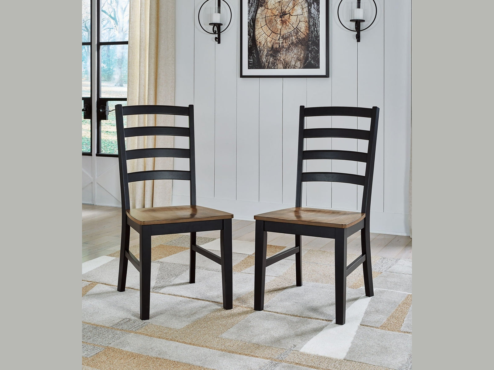Wildenauer - Dining Room Side Chair (Set of 2) - Brown / Black
