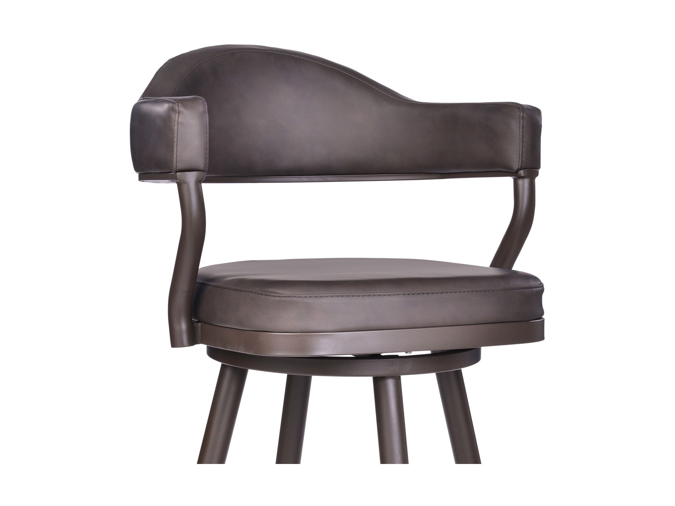 Justin - Swivel Vintage Bar Stool With Metal Legs