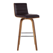Vienna - 30" Swivel Bar Stool - Walnut Wood
